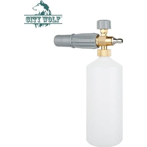City wolf high pressure washer snow foam gun with G1/4 quick adaptor for car washer gun accessories cleaning equipment