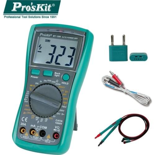 PosKit Prevent Burning High Precision Automatic Digital Electronic Multimeter DC AC Voltage Current Capacity Resistance Tester