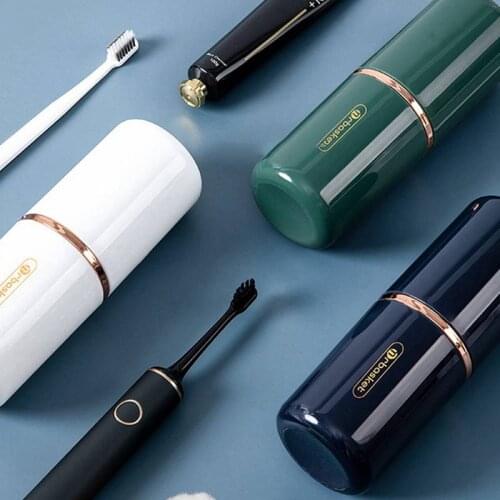 Luxury Travel Portable Toothbrush Toothpaste Holder Storage Case Box Organizer Household Storage Cup Bathroom Accessories