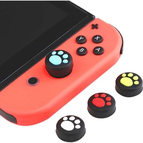 2pcs Silicone Analog Thumb Sticks Grips Cover Protective for NS NX Switch Joy-Con Stick Caps Skin