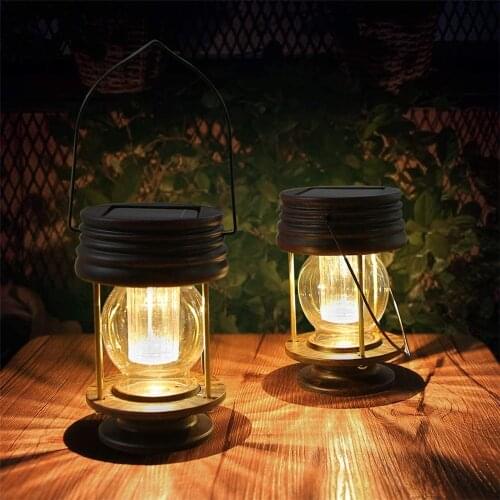 Solar Lanterns Outdoor Hanging Light Waterproof Table Lamp Landscape Light for Table Patio Yard Garden Pathway Walkway Christmas