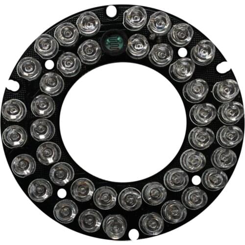 IR Led Board 42 LEDS 5mm Infrared diode plate For waterproof security Camera 90 Degree Bulb 60mm diameter
