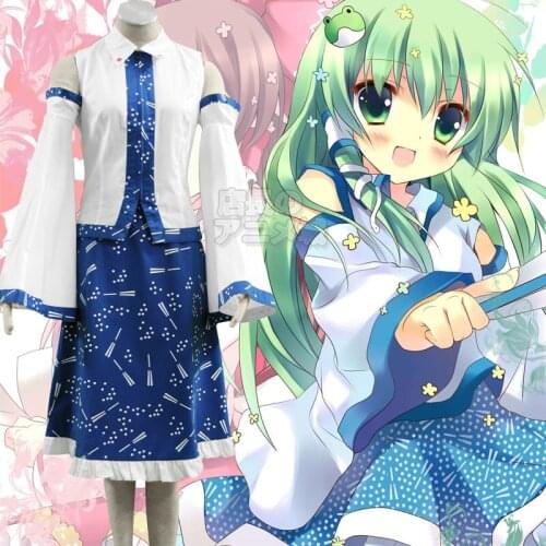 STOCK Game Touhou Project Kochiya Sanae Cospaly Costume Performance Suit For Men And Women Sizes XXS-XXXL Custom-made 2021 New