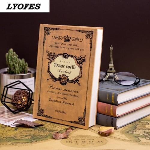 Magic Journals Notebooks Book Diary European Retro Thick Creative A5 Classical Gifts lyofes Agenda Planner School Office Supplie