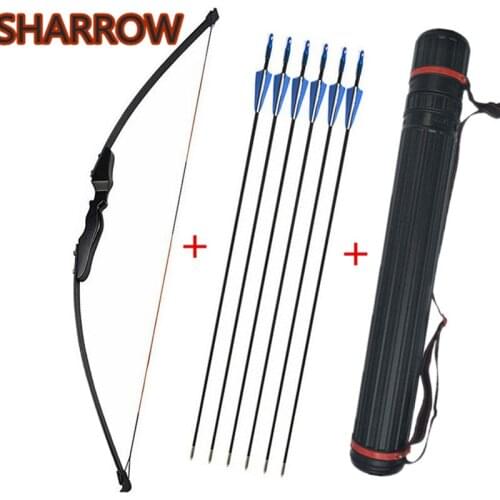 1Pc 40lbs Adult Archery Straight Takedown Recurve Bow With 6pcs Fiberglass Arrows Arrow Quiver For Shooting Practice Accessories