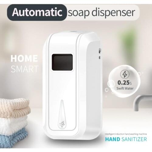 1pcs 1100 Ml Automatic Foam Soap Dispenser Infrared Sensor Soap Dispenser Automatic Induction Liquid Soap Dispenser For Bathroom
