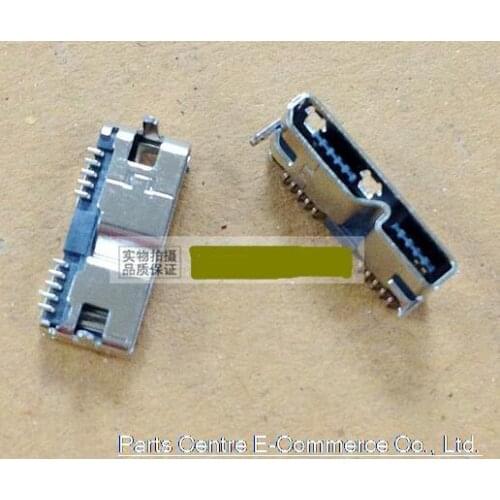 10 pcs 10pin Micro usb 3.0 connector type B connector for repair mobile / Tablet PC / MP3 / MP4 / MP5,Prongs ,Straight mouth