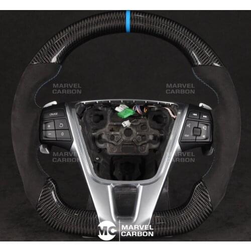100% REAL CARBON FIBER STEERING WHEEL COMPATIBLE WITH Volvo