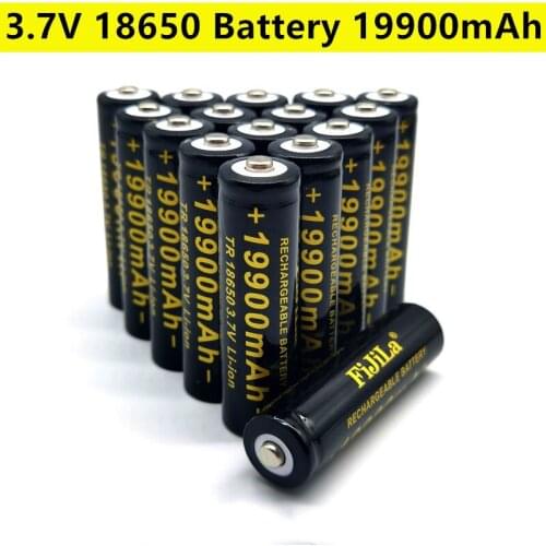 100% Original New 3.7V 18650 19900mAh high capacity batteries Li-ion lithium battery for flashlight battery