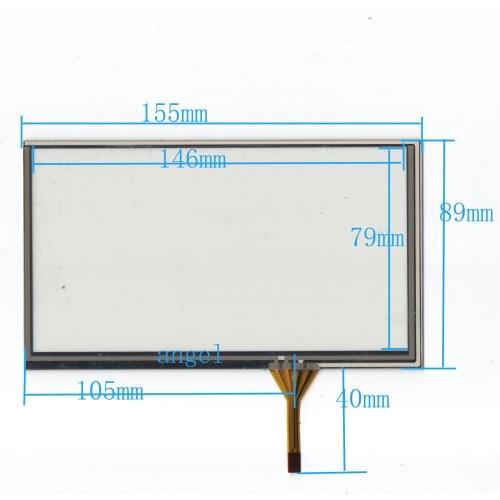 4-wire,155*89 Navigation touch outer screen,handwriting screen for Ke Junda Solite Huayang Soling