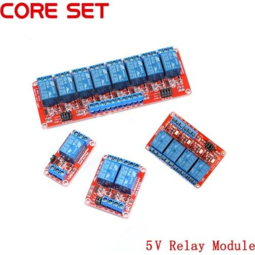 5V 1 2 4 8 Channel Relay Module Board Shield with Optocoupler Road High and Low Level Trigger Relay for Arduino