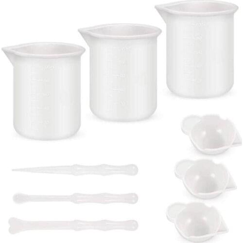 Mixing Nonstick Measuring Cups Silicone Stir Stick Epoxy Resin Jewelry Making