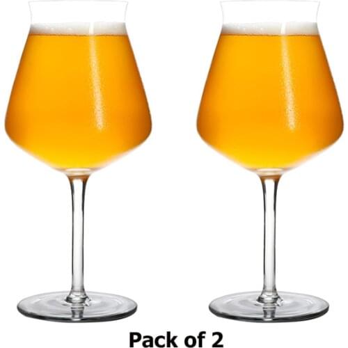 Free Shipping 400ml Beer Glass Tulip Classics Beer (Set of 2), Clear