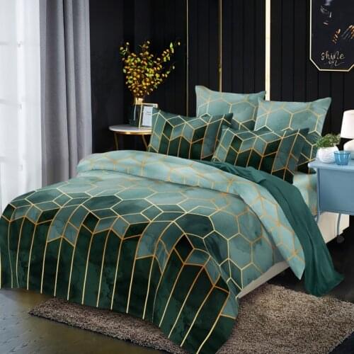 European Duvet Cover Set Bedding Sets Geometry Series Bedding Sets 2/3 PCS Duvet Cover Pillowcase Home Textiles Bed Cover Sets