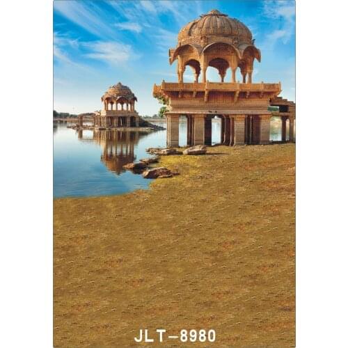 Photography Backdrops Vinyl Cloth Backgrounds Scenic Lake View Blue Sky Photocall for Wedding Children Baby Photo Studios Props