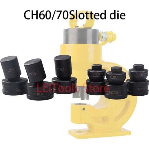 Hydraulic Slotted Die For CH-60 Punching Machine CH-70 Word Long Hole Hydraulic Punching Dies Manual Punch Die Punching Mould