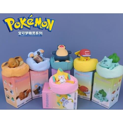 Pokemon Toys Pikachu Charmander Psyduck Squirtle Jigglypuff Bulbasaur Bulbasaur Anime Figures Toys Model Kawaii Kids Gift