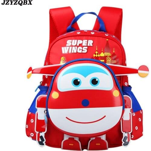 JZYZQBX Super Wings School Bag Kids Backpack plecak szkolny mochilas escolares infantiles School Backpack For Girls Boy