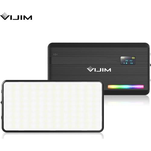 VIJIM VL196 Pocket RGB LED Video Light Photography Fill Light 2500K-9000K Dimmable CRI 95+ Battery for Live Broadcast Interview