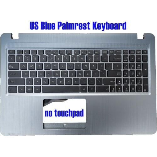 US Blue Palmrest keyboard for Asus X540B X540BA X540BP X540M X540MA X540MB X540L X540LA X540LJ X540S X540SA X540SC