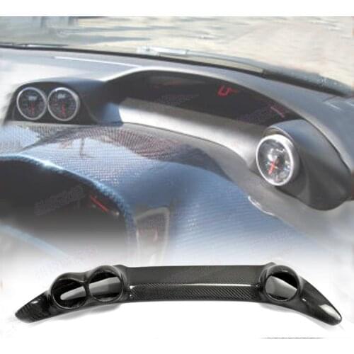 For Honda Civic FD2 2006-2011 Real carbon fiber Refit Instrument circle Interior dashboard Tachometer cover