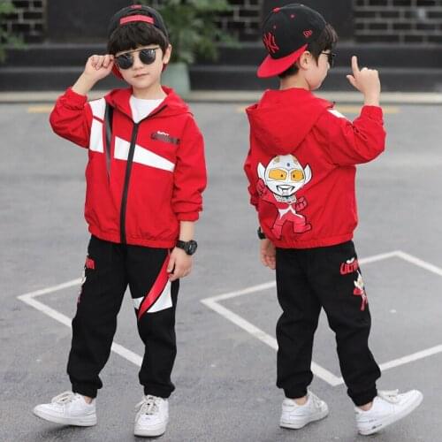 New Spring Autumn Kids Casual Clothes Boy Baby Girl Jacket Pants 2Pcs/sets Children Turn-down Collar Toddler Fashion Sport Suits
