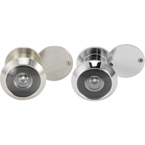 4Pcs Copper Anti-Theft Safety Door Viewer Peephole with Back Cover Safety Door Viewer for Home Office Hotel