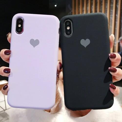 Love Soft Silicone Case For iPhone 8 7 Plus X XS Max XR Luxury Thin Silica gel Phone Cover for iPhone 6 6s 7Plus Fundas Coque