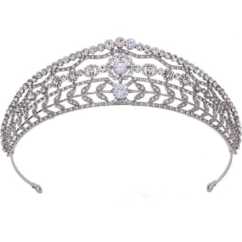 New Luxury Water Drill Zircon Crown Queen Princess Bride Crown Wedding Dress Makeup Accessories Wedding Accessories Hair Bride
