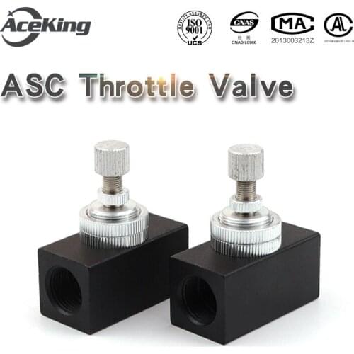 ASC Pneumatic element pneumatic valve ASC-06/08/10/15 flow control valve speed regulating valve one way throttle valve ASC-06