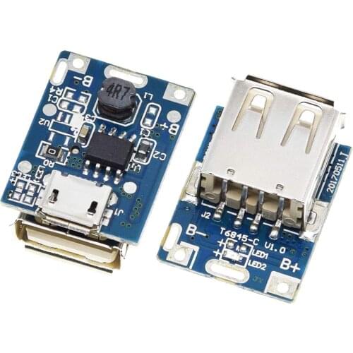 5V Boost Step Up Power Module Lithium LiPo Battery Charging Protection Board LED Display USB for DIY Charger 134N3P Program