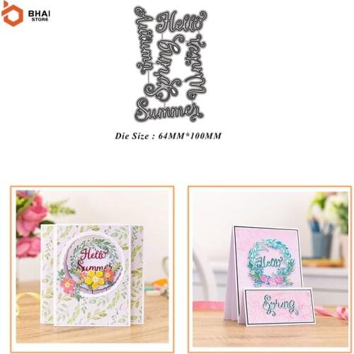 Greetings Word Metal Cutting Dies Stencil DIY Cards Stencils Photo Album Embossing Paper Making Scrapbooking Knife Mold 2021 New