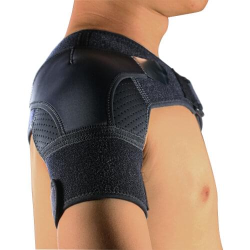 Adjustable 3D Shoulder Stability Brace with Pressure Pad Adjustable Breathable Neoprene Shoulder Support Compression Sleeve