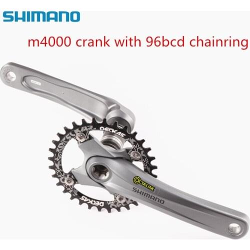 Shimano Alivio M4000 Crank Mountain Bike Part With Deckas Oval/Round 96bBCD 32T 34T 36T 38T 10/11 Speed Bike Bicycle Chainring