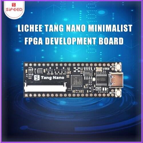 Sipeed Lichee Tang Nano minimalist FPGA development board directly inserted bread board