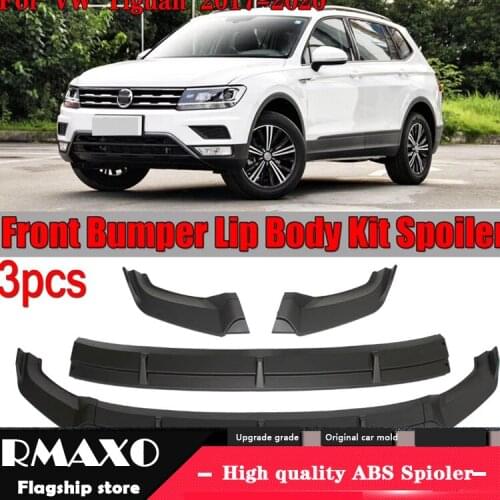 For Volkswagen Tiguan Body kit spoiler 2017-2019 For Tiguan ABS Rear lip rear spoiler front Bumper Diffuser Bumpers Protector