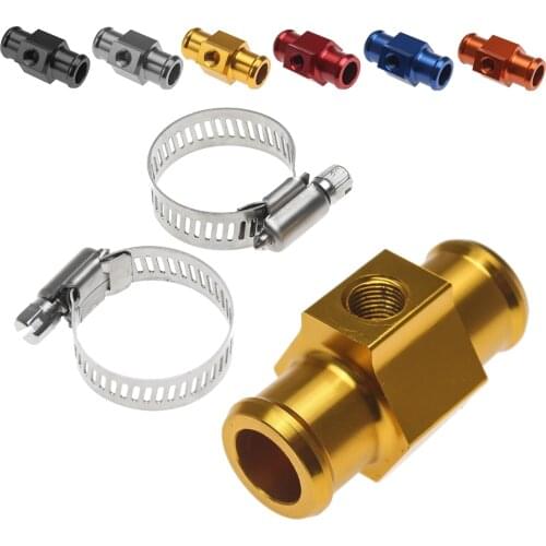 Universal Motorcycle Double Pipe Joint Of Water Tank Sensor CNC Aluminum Alloy Adapter 22MM