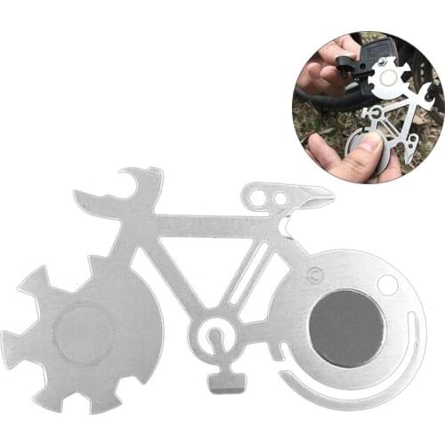 Outdoor Sports Cycling Stainless Steel Multipurpose Bicycle Repair Wrench Mountain Bike Repairing Tools Card High Quality Cute