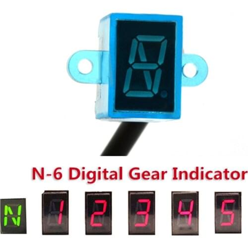 Universal LED Car Gear Indicator N-5-R Speed Shift Clutch Lever Gauge Dossy waterproof