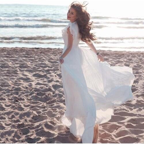 V Neck Evening Dresses vestidos de fiesta de Sweep Train Formal Dress Belt Floor Length Wedding Party Dress for Grils