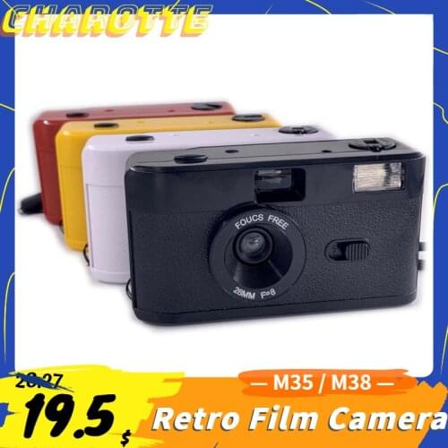 Retro 36 Photos 35mm Non Disposable Film Camera Manual Fool Optical Camera Childrens Gifts Camera Film Sets