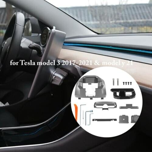 Central Control Screen Rotation Bracket For Tesla Model 3 2017-2021 & Model y 21 Rotation Bracket Car Interior Accessories