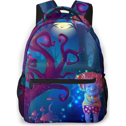 2021 Travel Backpacks Dark Magic Enchanted Forest Girl Backpack For Women Large Capacity School Bag For Teenage
