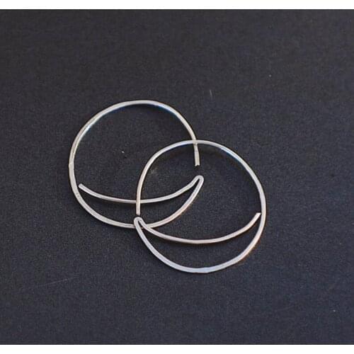 Gold Moon Earrings Gold Filled/Silver Handmade Jewelry Ize Boho Orecchini Oorbellen Pendientes Earrings For Women Brincos