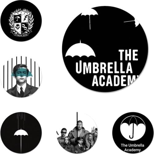 The Umbrella Academy Black Badge Brooch Pin Accessories For Clothes Backpack Decoration gift