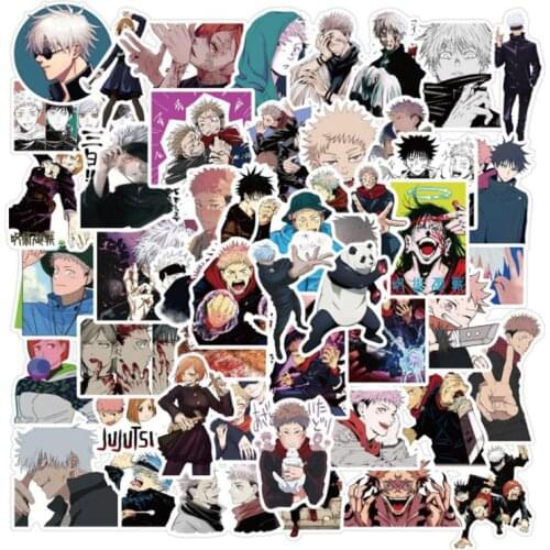 50pcs Incantation back to war Graffiti Waterproof Skateboard Travel Suitcase Phone Laptop Luggage Stickers Cute Kids Girl Toys