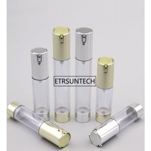 100pcs 15ml 20ml 30ml Refillable plastic Acid Serum for Beautiful Skin Airless Pump Bottle for Cosmetic Containers F3563