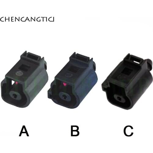 2 Sets 1 Pin Way Oil Pressure Sensor Connector Plug Horn 1.5 MM Socket For Audi VW Jetta Golf GTI Passat 1J0973701 1J0 973 701