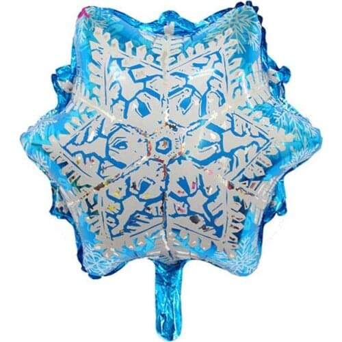 5pcs 18 inch winter Holiday Snow flake Frozen Foil Balloons Christmas Wedding Birthday baby shower Party diy Decoration Kid toy