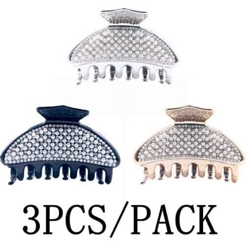 8.5cm Hair claws Pearl Hairpins Trendy Hair Clip Rhinestone Crab Hair Claws Clip For Women Girl Accessories Hair ACC14